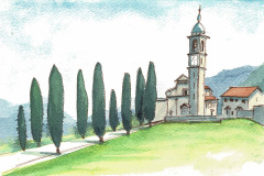 Aquarell_St.-Abbondio_Tessin