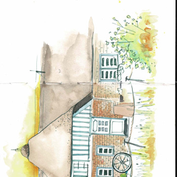 Urbansketch_Hallig-_Hooge