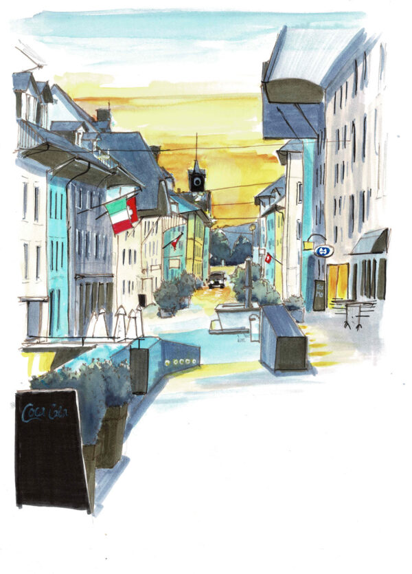 Blick in die Unterstadt Zofingen