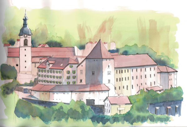 Chur bischöfliches Schloss und Hof
