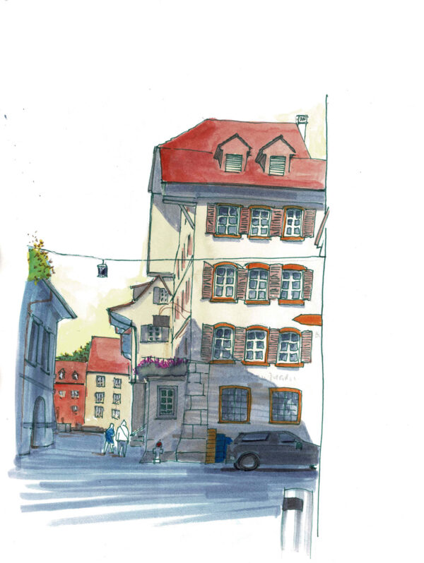 Blick in die Marktgasse Richtung Thutplatz Zofingen