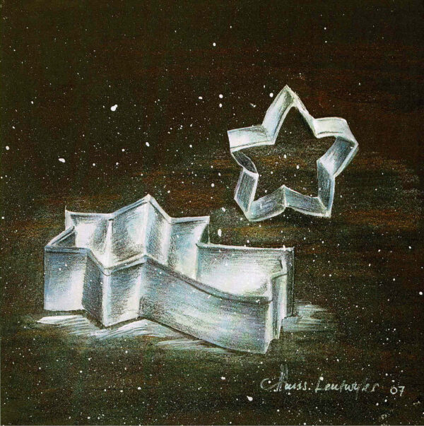 Weihnachtskarte Zimtstern
