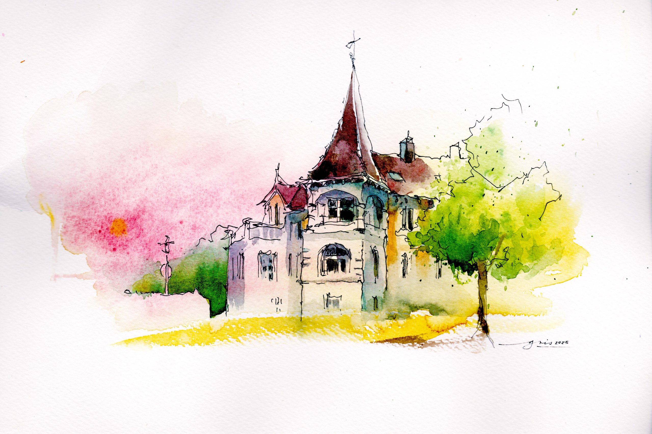 Workshop Gris „Urban Sketching für Fortgeschrittene“ Sa 27.6 und So 28.6 2026